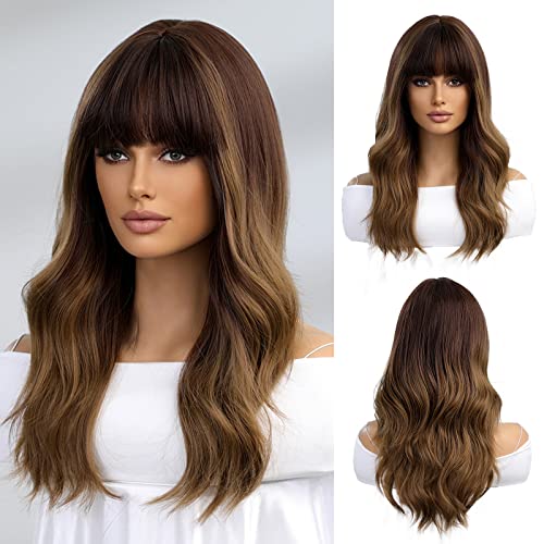 ombre wigs with bangs