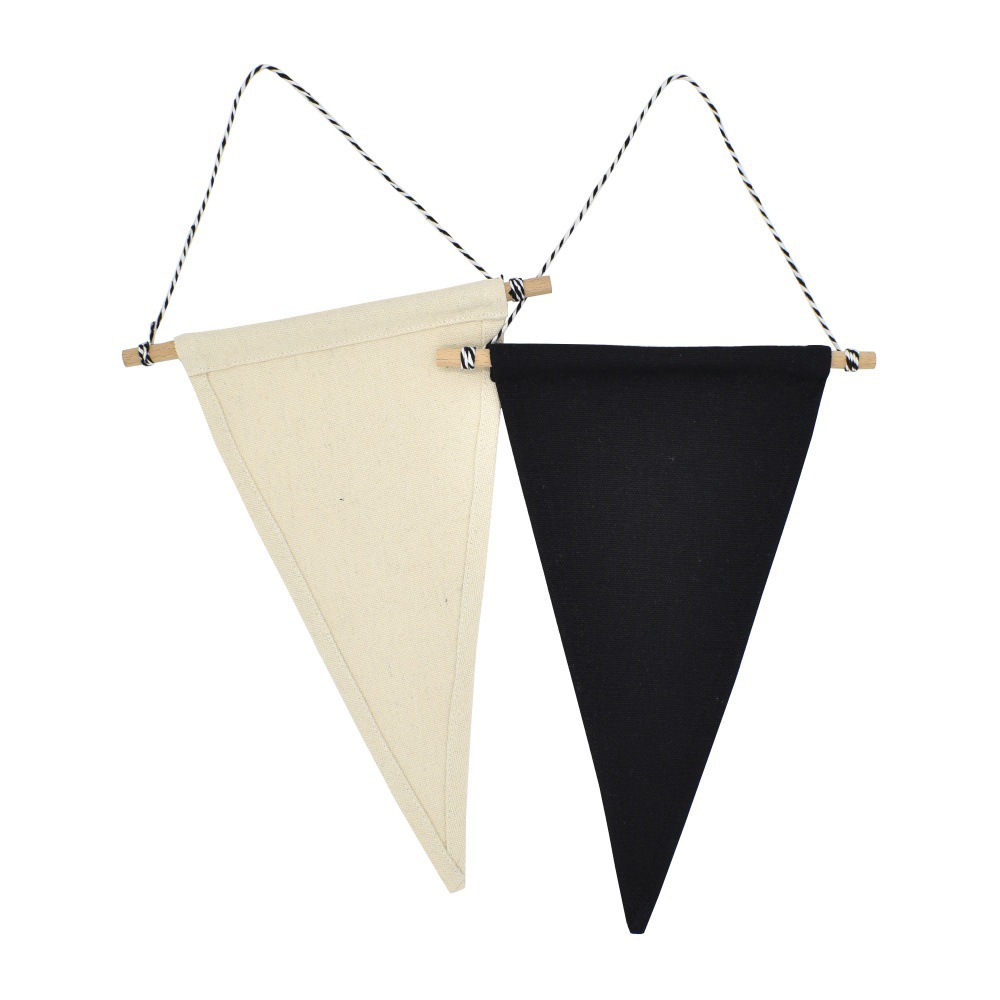 Canvas pennant canvas banner blank pennant flag for decoration